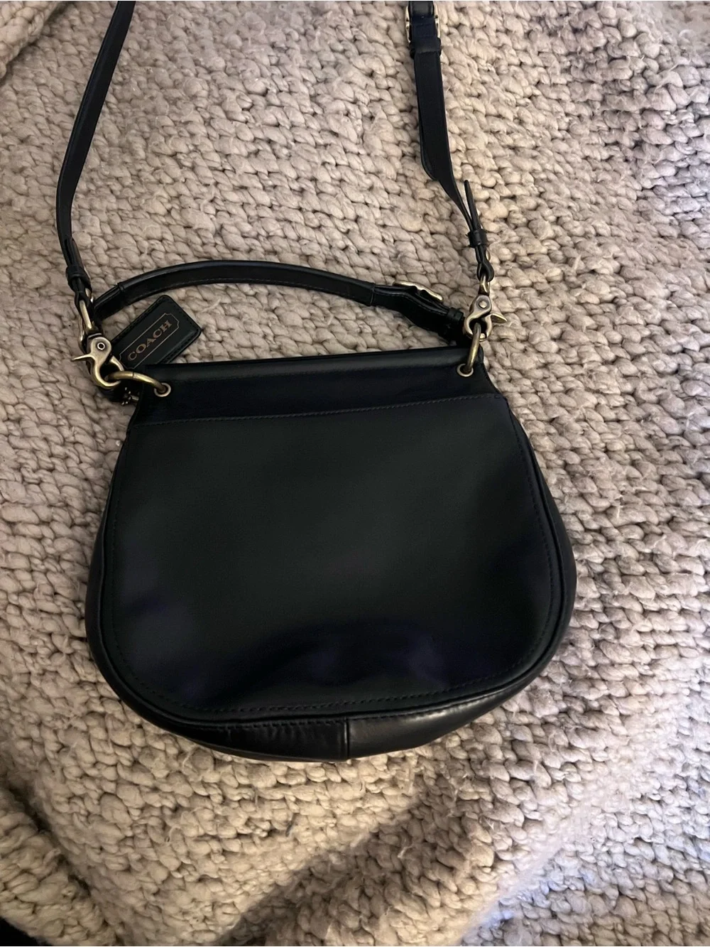 Coach leather shoulder